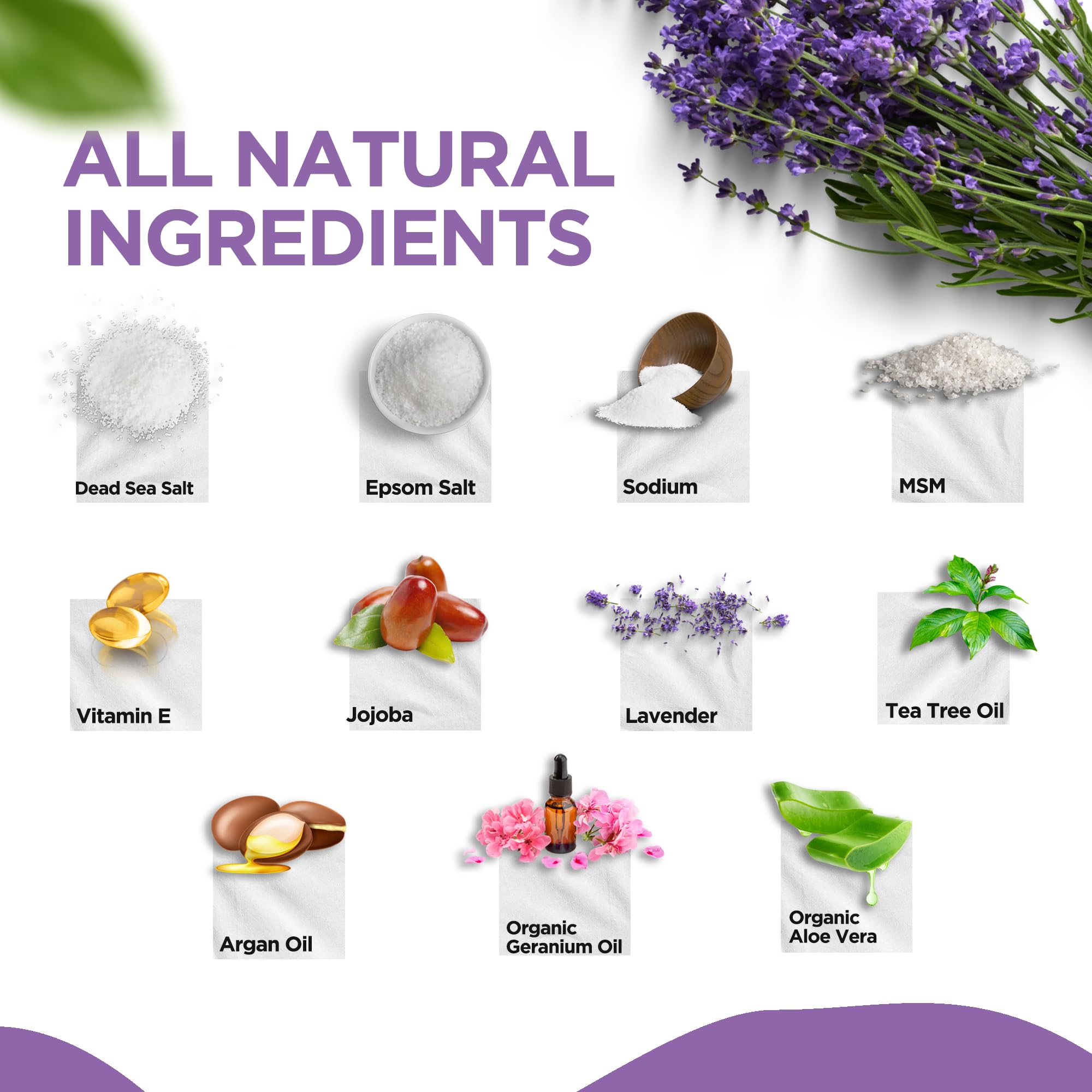 Daily Remedy Calming Lavender Foot Soak after-care shows relaxed, pampered feet.