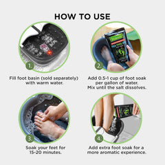 Daily Remedy foot soak pedicure spa at home shows easy self-care ritual