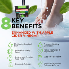 Daily Remedy US-made tea tree foot soak label closeup emphasizes quality ingredients
