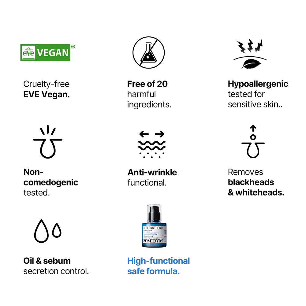 Daily skincare routine setup featuring Beta-Panthenol Repair Serum next to moisturizer.