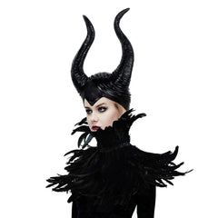 Daisen handcrafted feather collar with vibrant feathers enhances premium costumes.