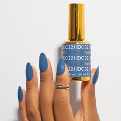 daisy dnd dc gel polish blue collection swatches display shade range and pigmentation