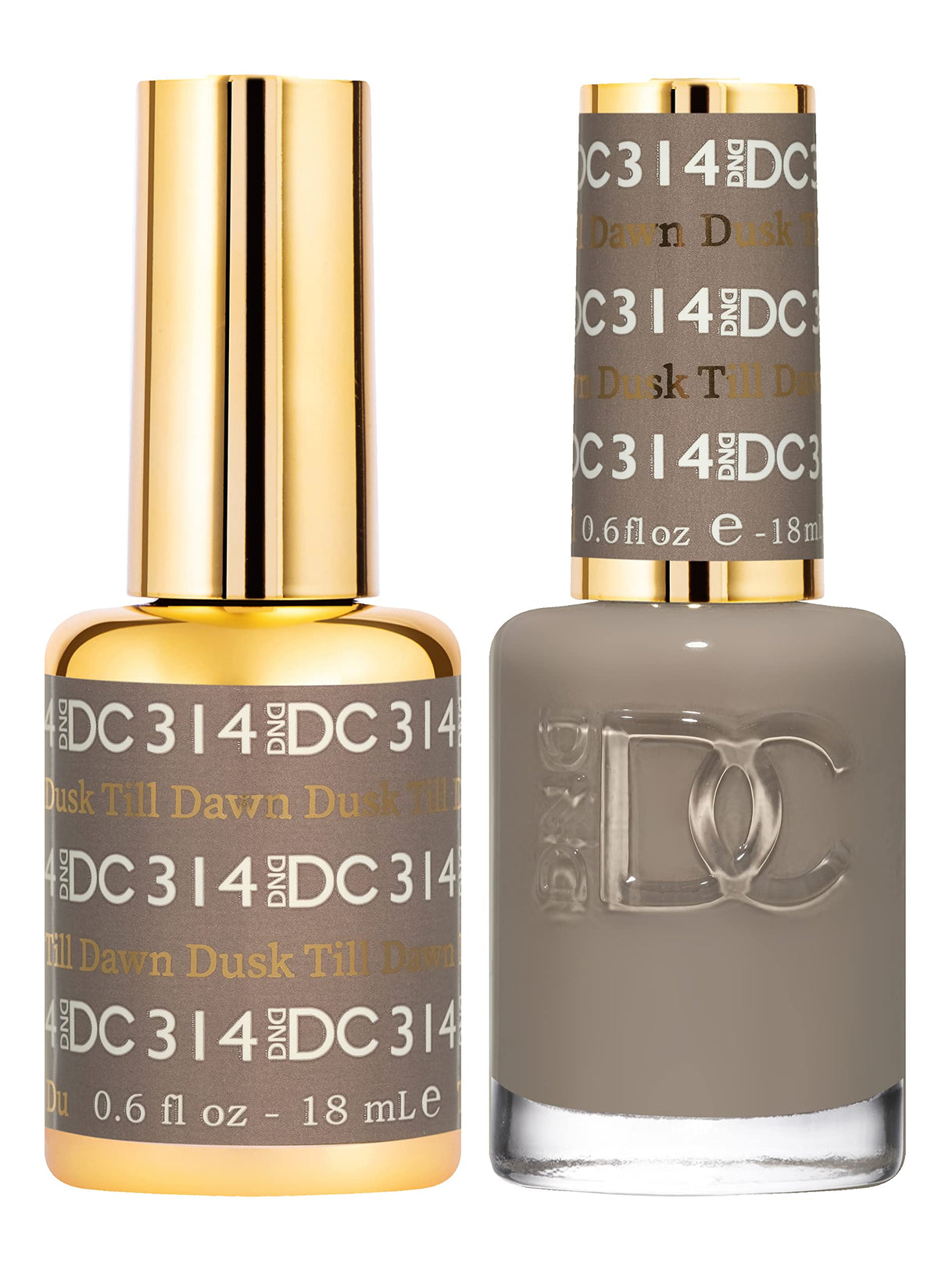 Daisy DND DC gel polish Dusk Till Dawn bottle with rich pigmentation and smooth finish.