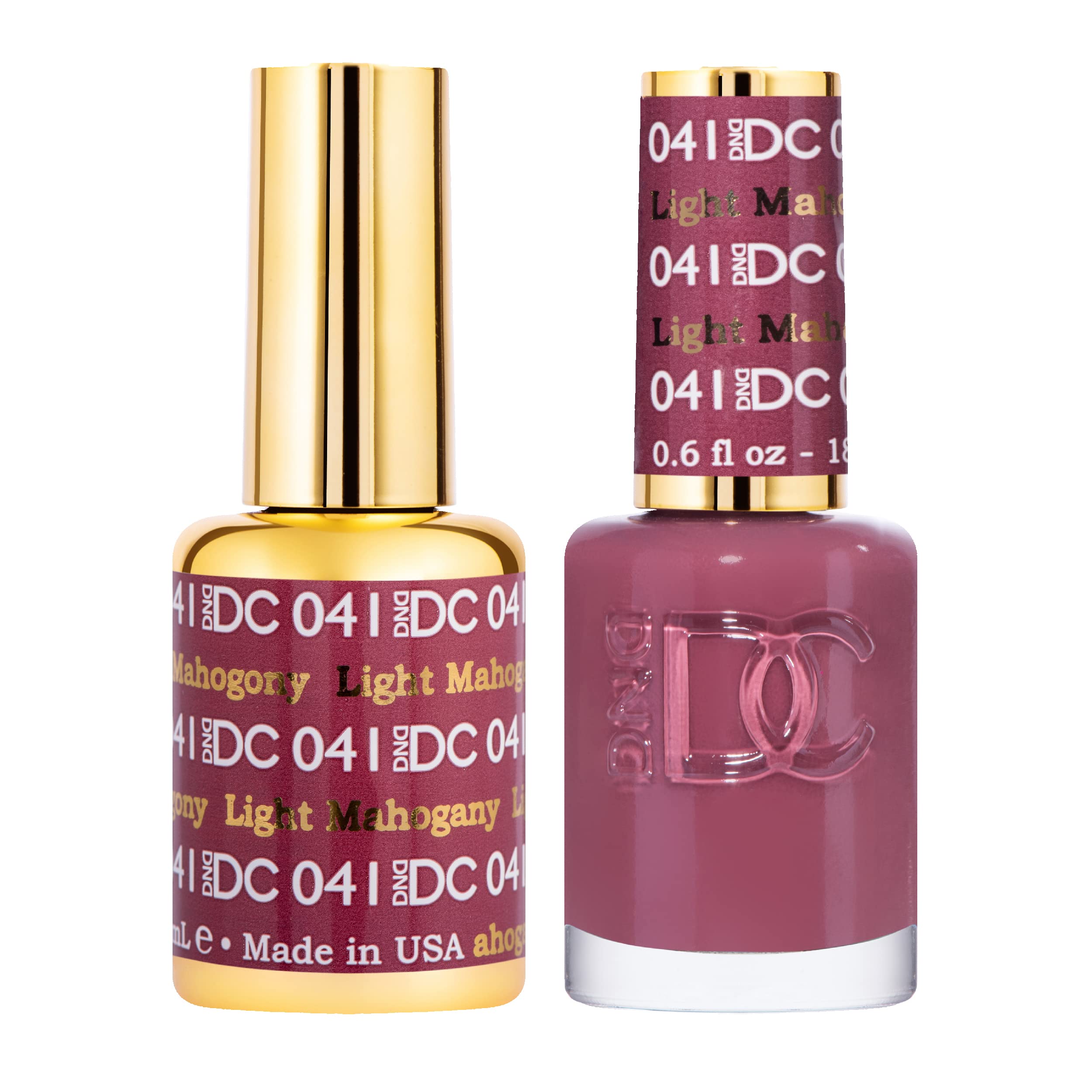 Daisy DND DC Gel Polish Set red collection bottle close-up for vibrant long-lasting color.