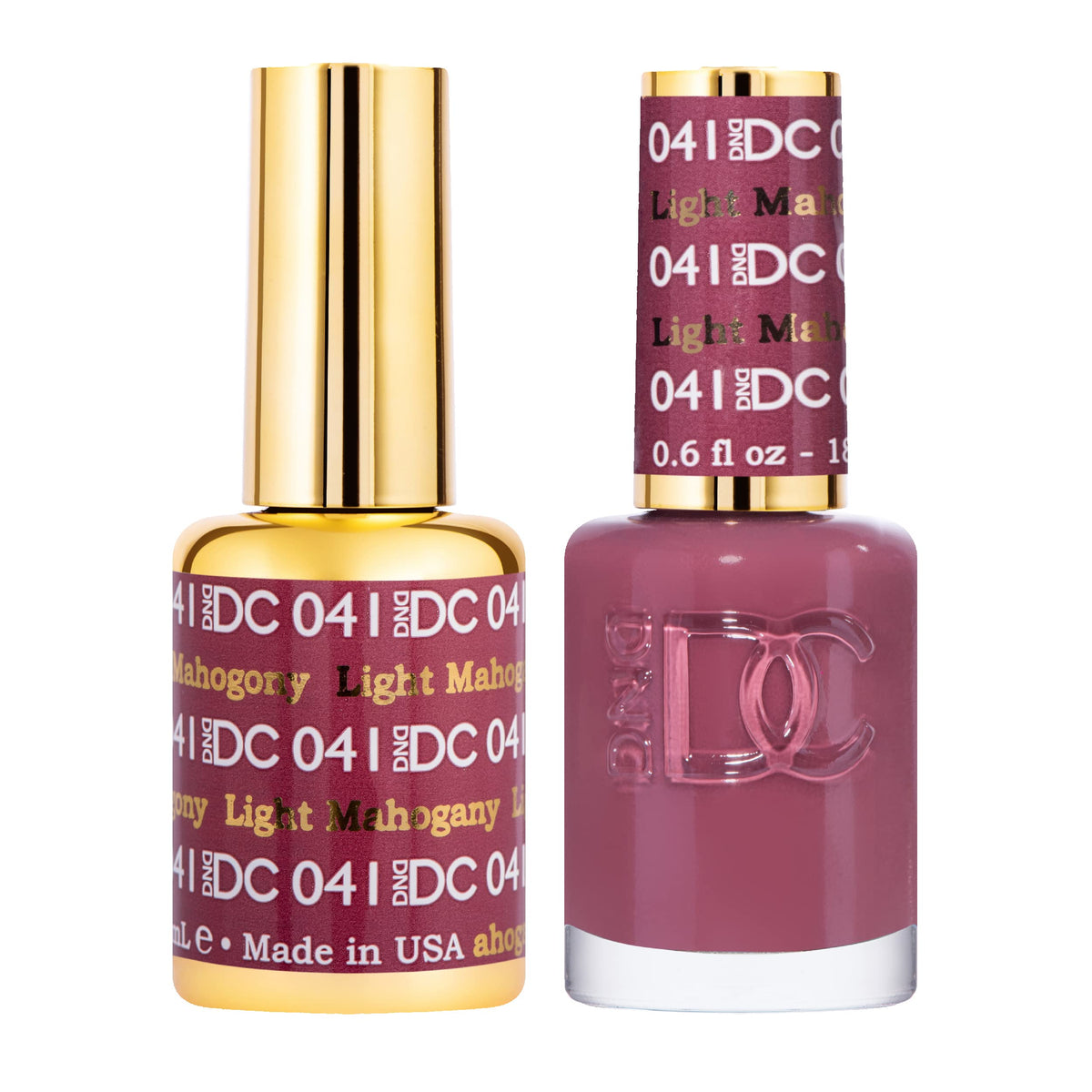 Daisy DND DC Gel Polish Set red collection bottle close-up for vibrant long-lasting color.