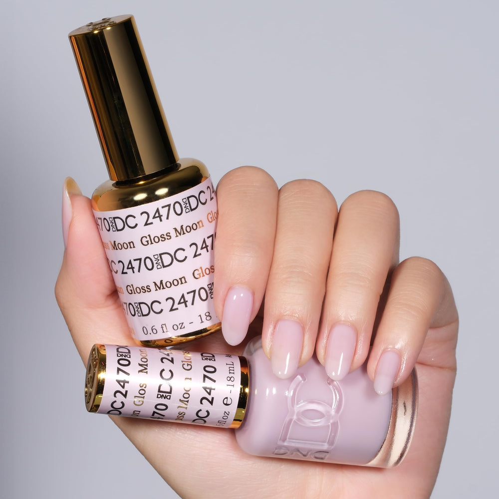 Daisy DND DC Gel Polish Set swatches show the sheer palette for customizable shade intensity.
