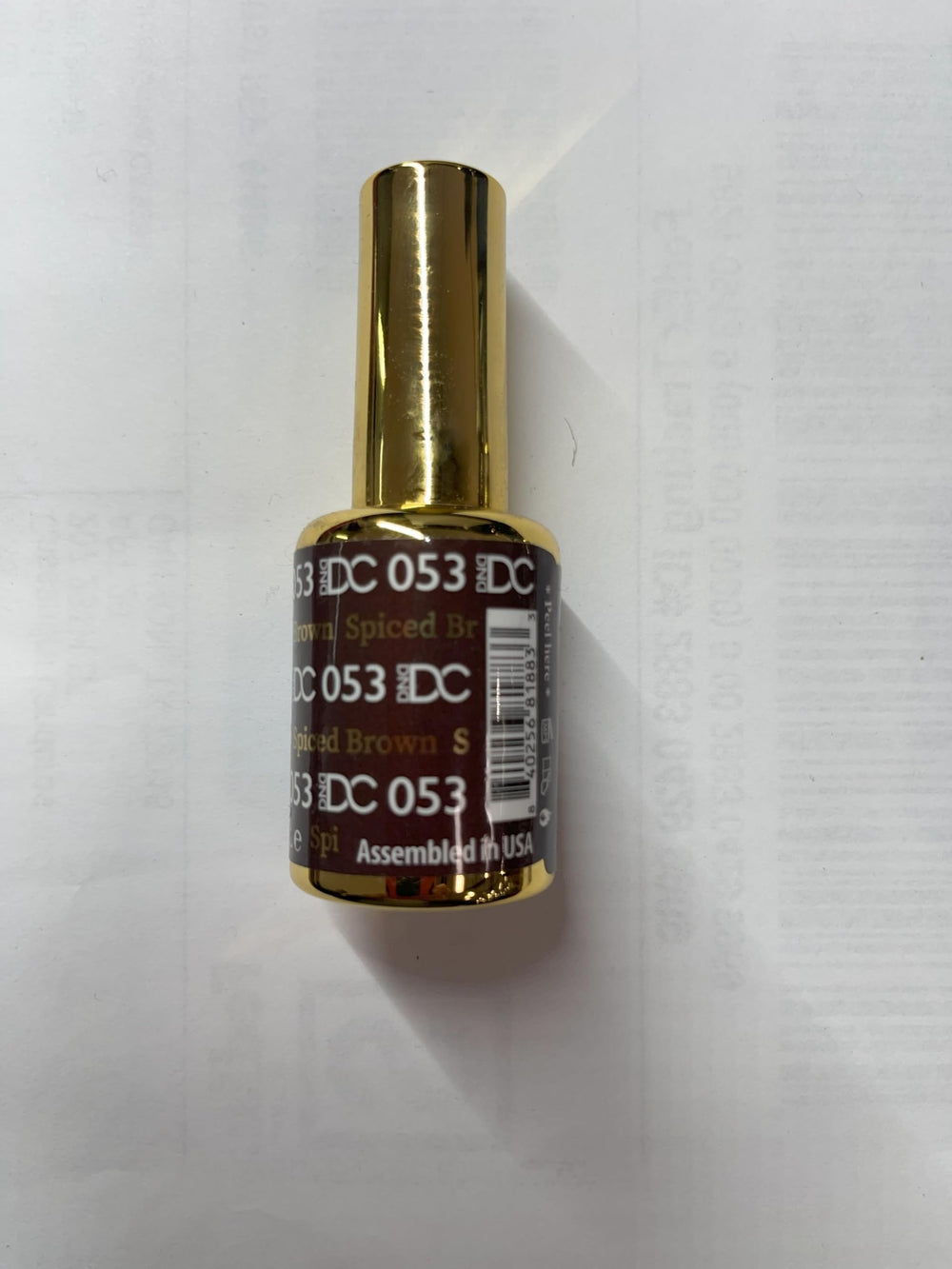 Daisy DND DC nail art idea featuring Spiced Brown for stylish accents.