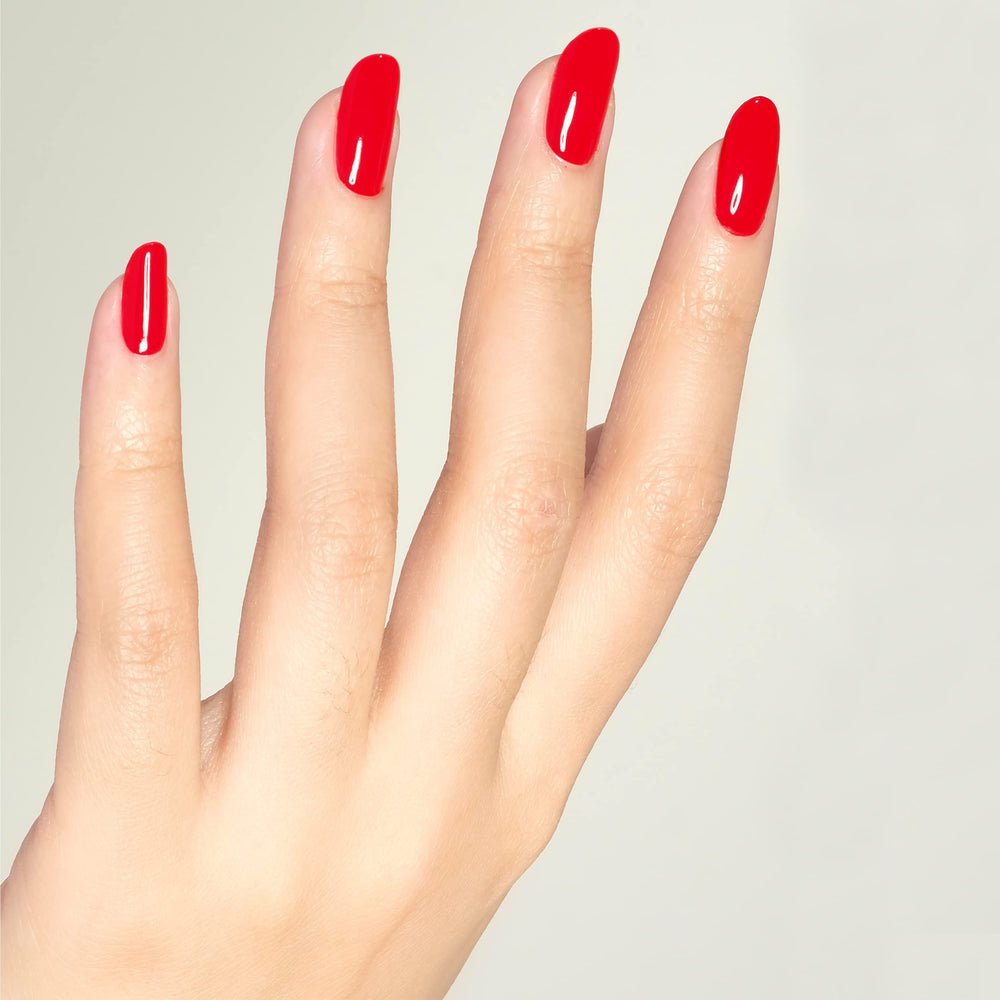 DAISY DND Ferrari Red swatch shows rich shade for color matching.