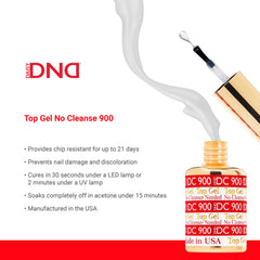Daisy DND gel manicure setup image shows quick 30-second cure for efficient salon or home use.