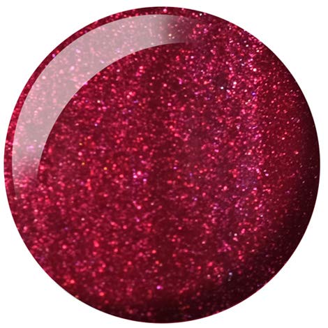 Daisy DND Holiday Pomegranate lacquer bottle in coordinated red shade for at-home mani