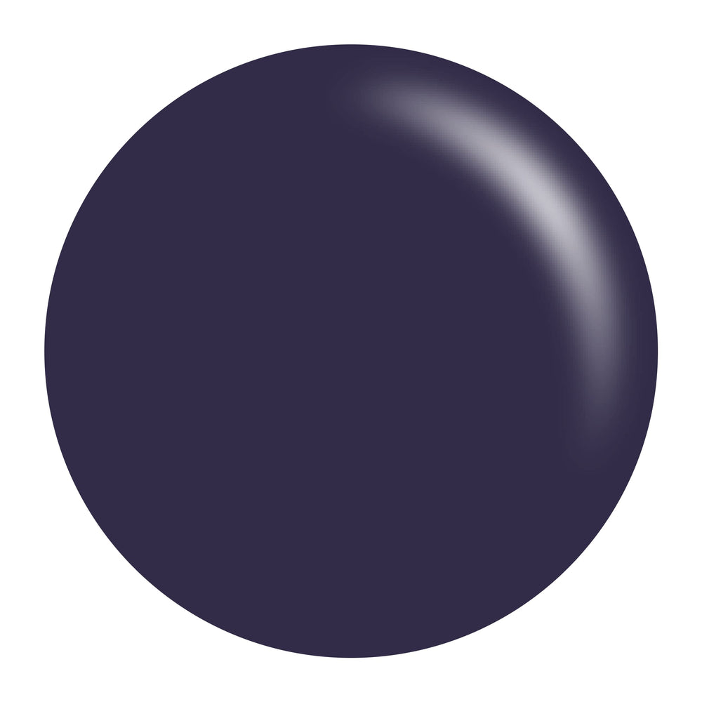 Daisy DND Rock-n-Blue application close-up demonstrates vivid pigment and smooth coverage.