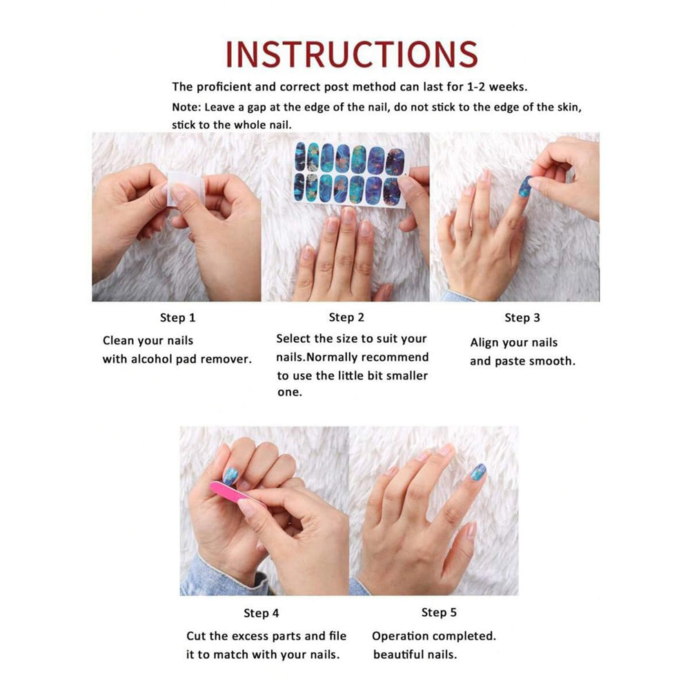 DAJIJIYOU long-lasting wear with full-nail-wrap design for durability.