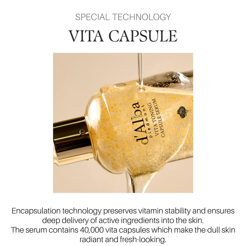 d'alba Piedmont niacinamide and vitamin C boost the serum's brightening potential
