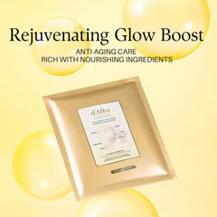 d'alba Piedmont Signature Vita Capsule Hydrogel Mask applied for smooth elasticity
