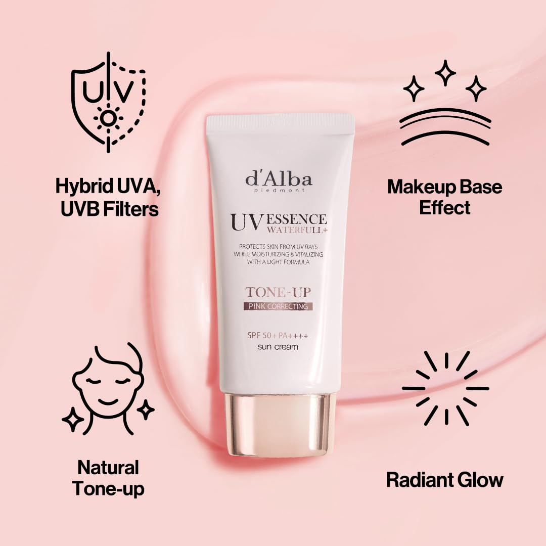 d'alba Piedmont Waterfull Tone-Up Sunscreen Serum with white truffle extract supporting skin resilience