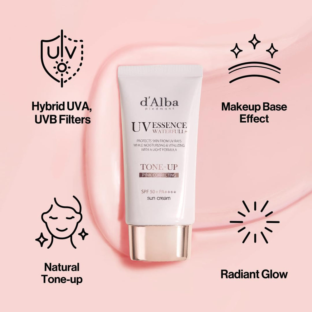 d'alba Piedmont Waterfull Tone-Up Sunscreen Serum with white truffle extract supporting skin resilience