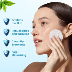 Dalin Glycolic pads textured nonwoven detail for gentle exfoliation