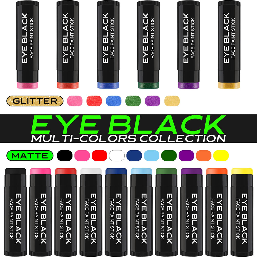dalvgfn eye-black application close-up demonstrates smooth line for quick use.