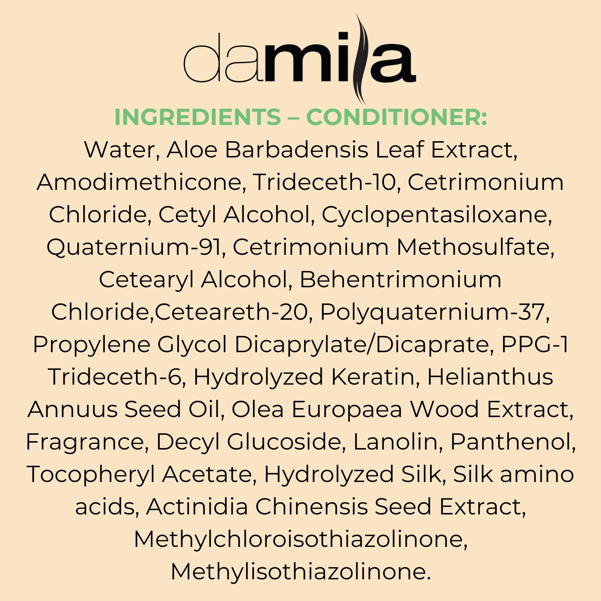 Damila hair shine closeup represents nourished strands and healthy-looking results.