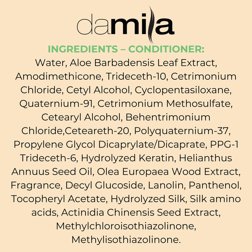 Damila hair shine closeup represents nourished strands and healthy-looking results.
