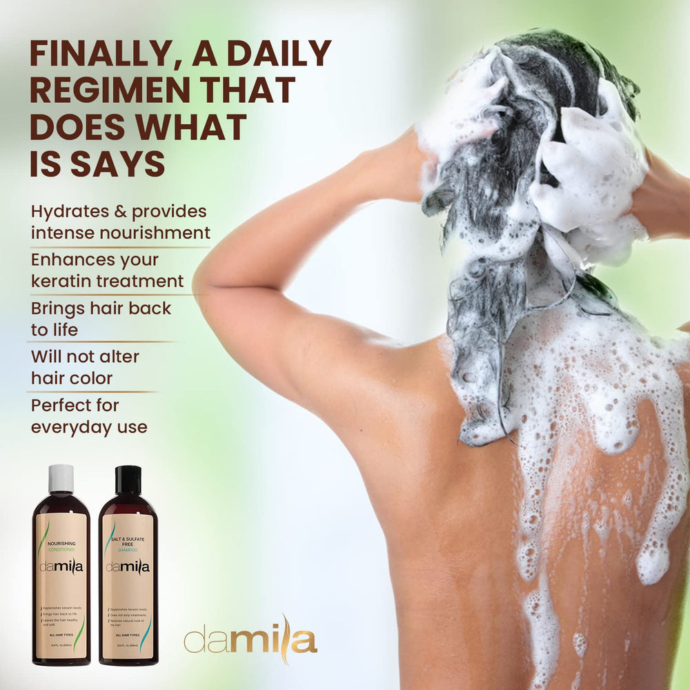 Damila pack front view highlights the professional keratin-friendly value set.