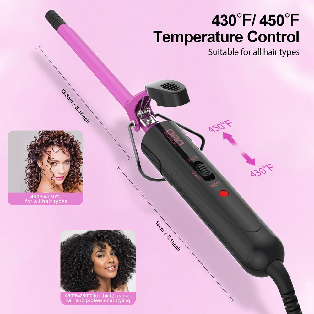 DAN Technology compact curling wand is portable for quick touch-ups anywhere.