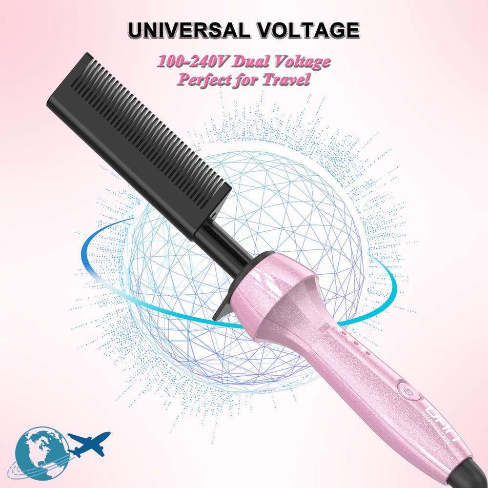 DAN Technology Dan 500℉ hot comb pink auto-lock safety mechanism