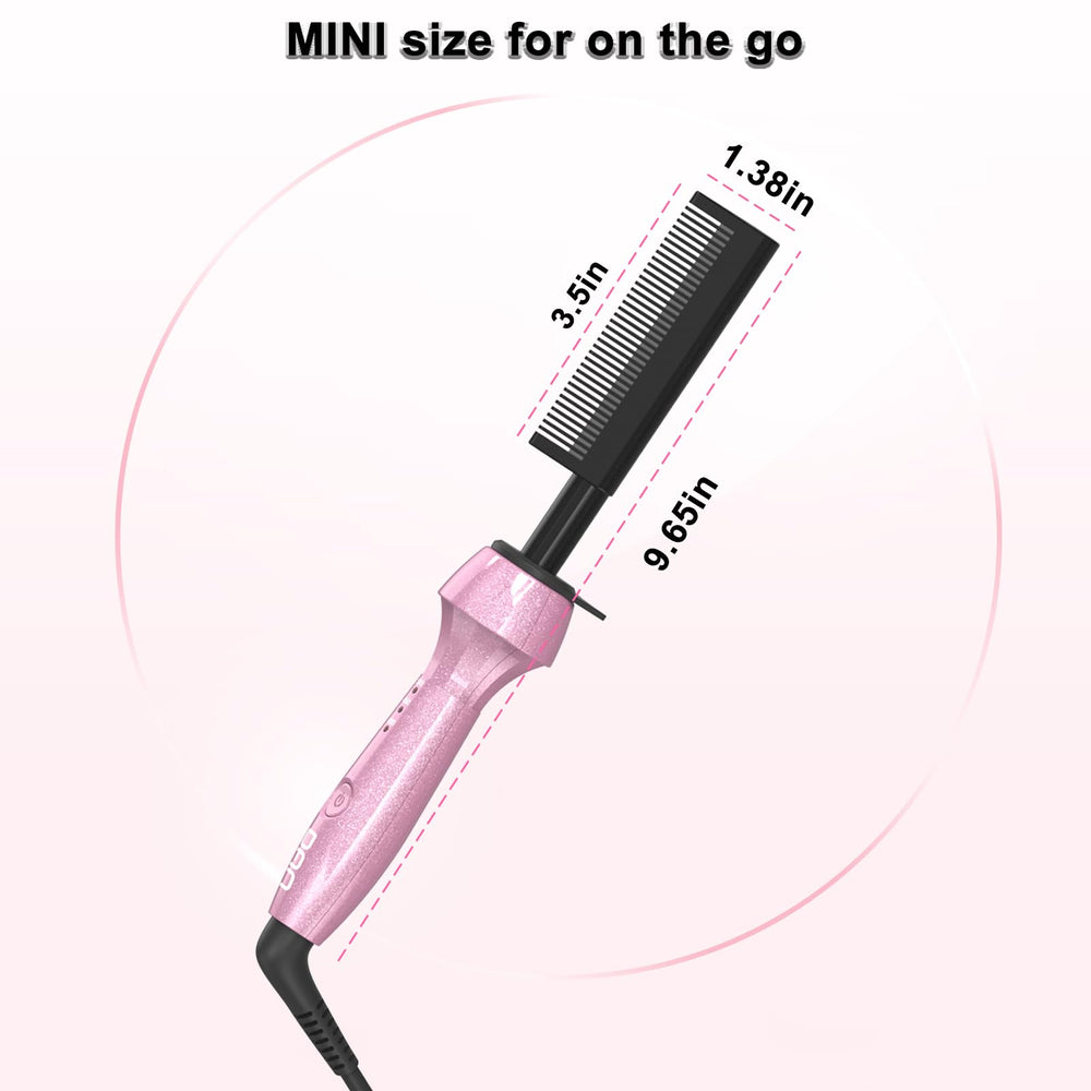 DAN Technology Dan 500℉ hot comb pink dual voltage travel friendly