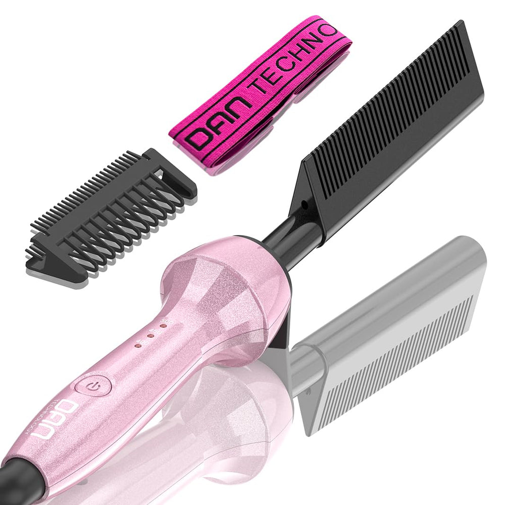 DAN Technology Dan 500℉ hot comb pink front view for fast daily styling