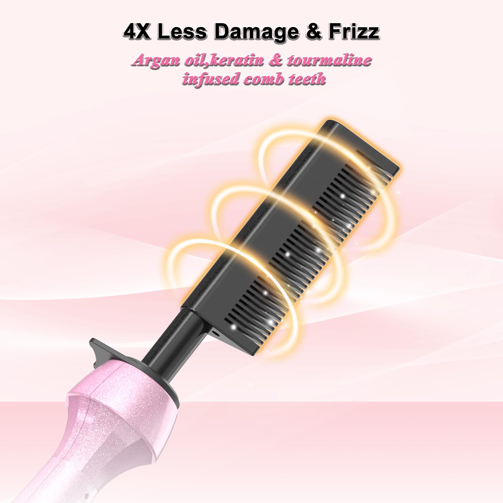 DAN Technology Dan 500℉ hot comb pink temperature controls for precise heat settings