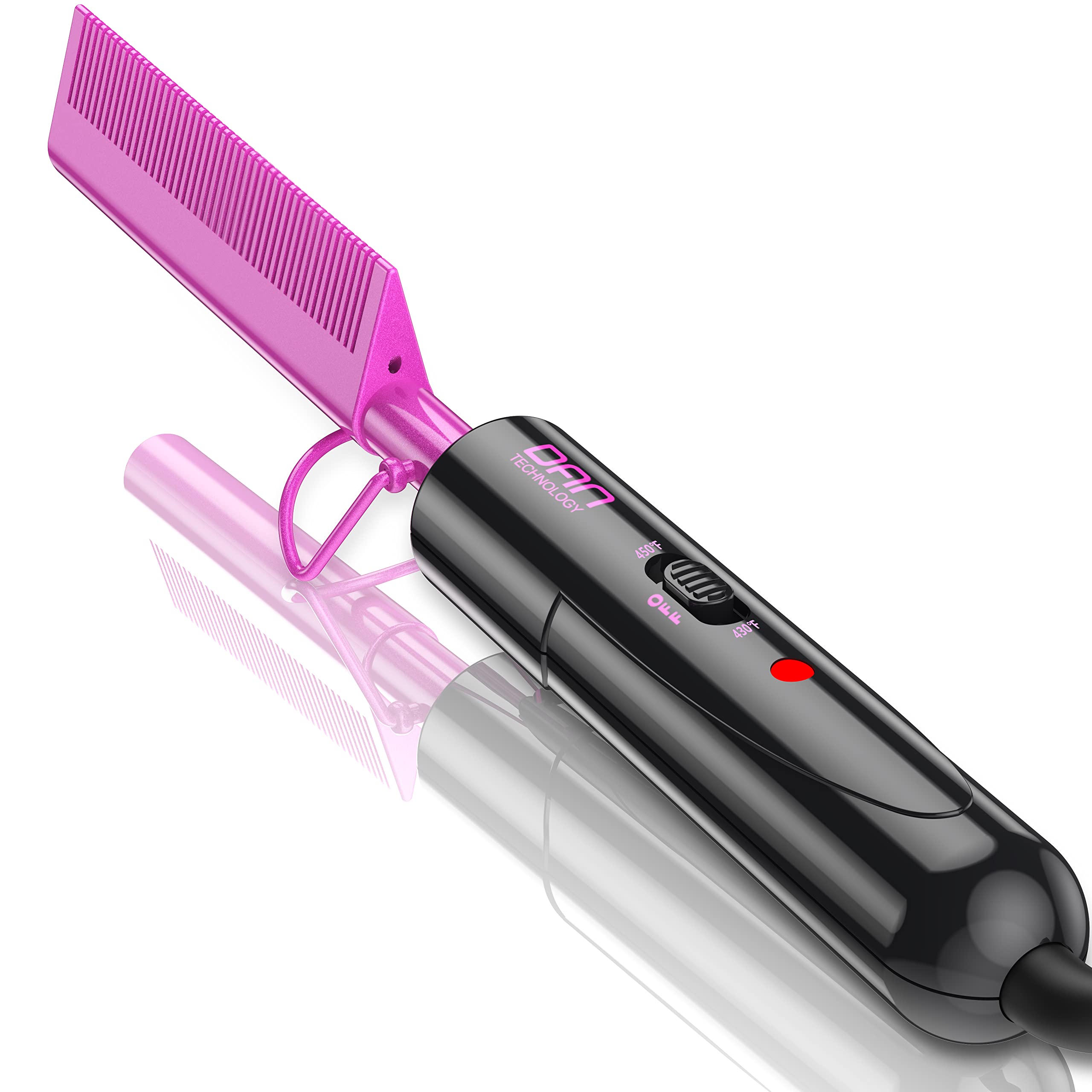 DAN Technology comb front view for stylish hair solutions.
