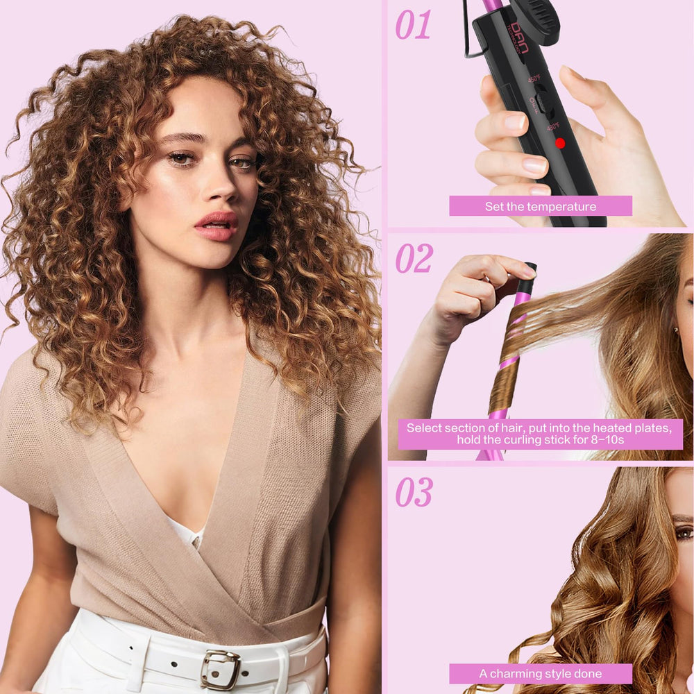 DAN Technology dual-voltage wand supports worldwide travel and styling on the go.