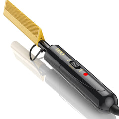 DAN Technology hot comb compact design for on-the-go styling and easy storage.