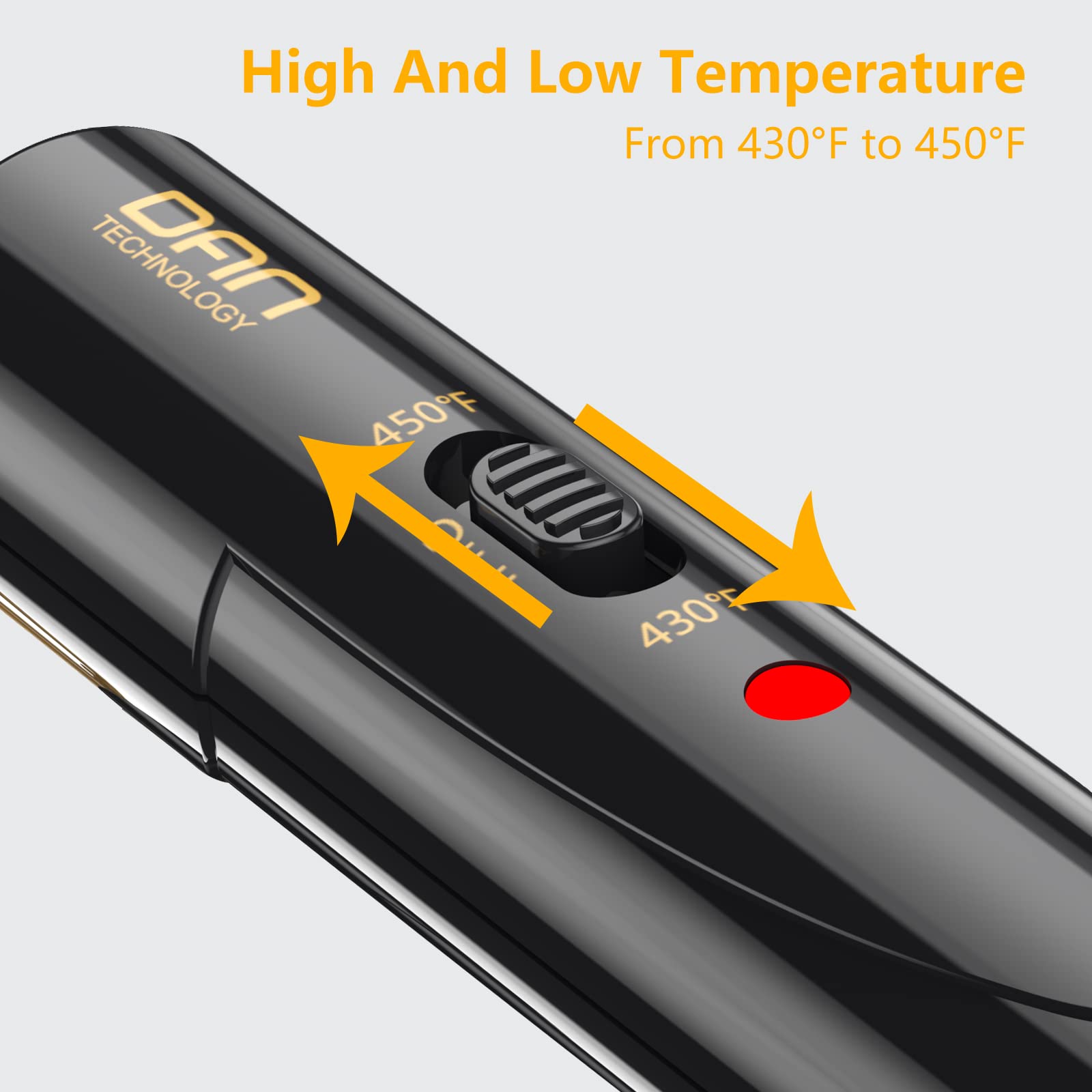 DAN Technology hot comb keratin-tourmaline infusion reduces static and adds shine.