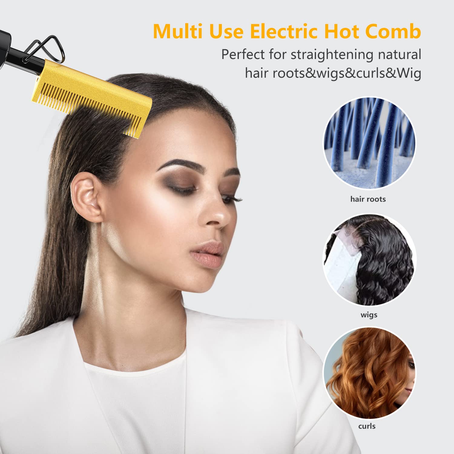 DAN Technology hot comb travel-friendly design fits in bags for convenient styling anywhere.
