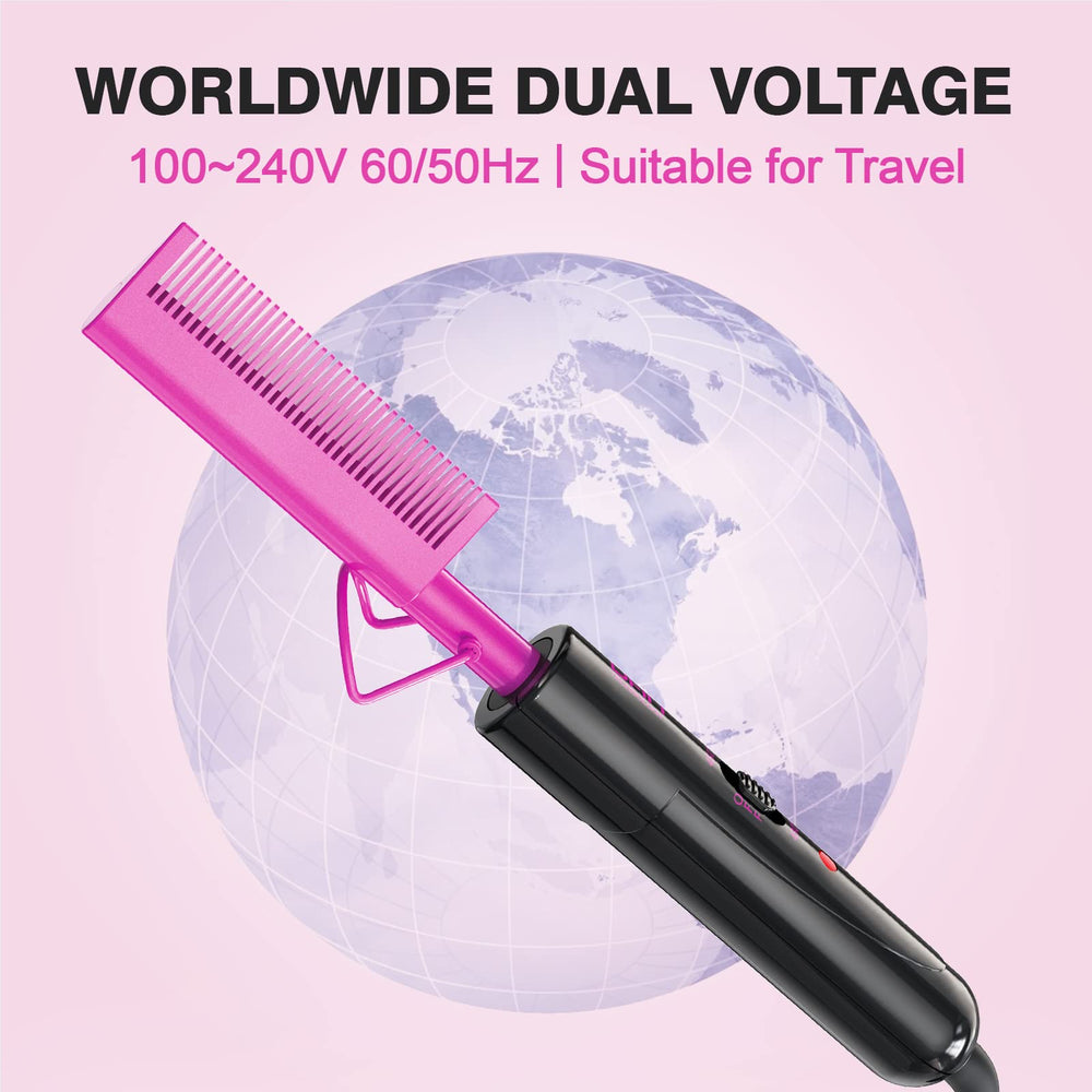 DAN Technology plancha con voltaje mundial para uso internacional.