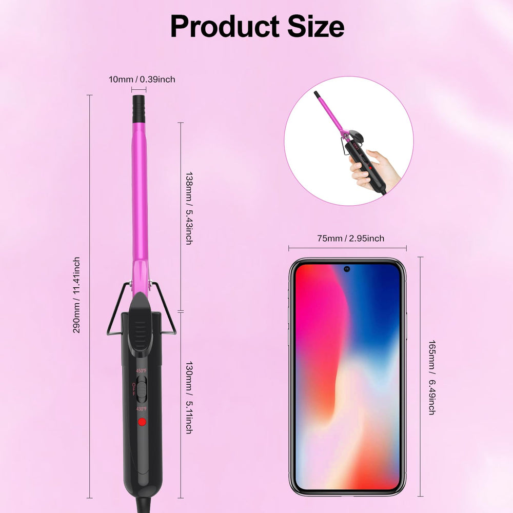 DAN Technology small curling wand suits short and long hair for versatile looks.