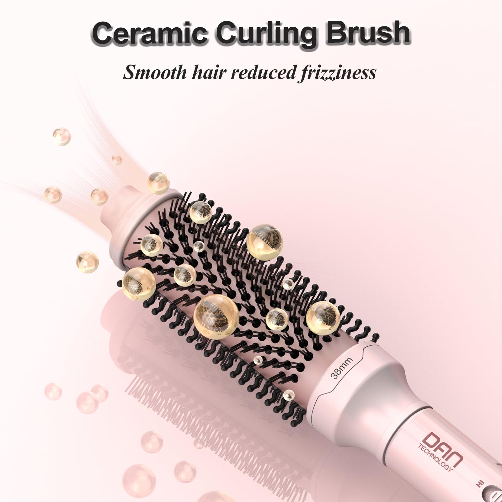 DAN Technology Thermal Brush round-brush action creates fluffy curls or smooth finishes