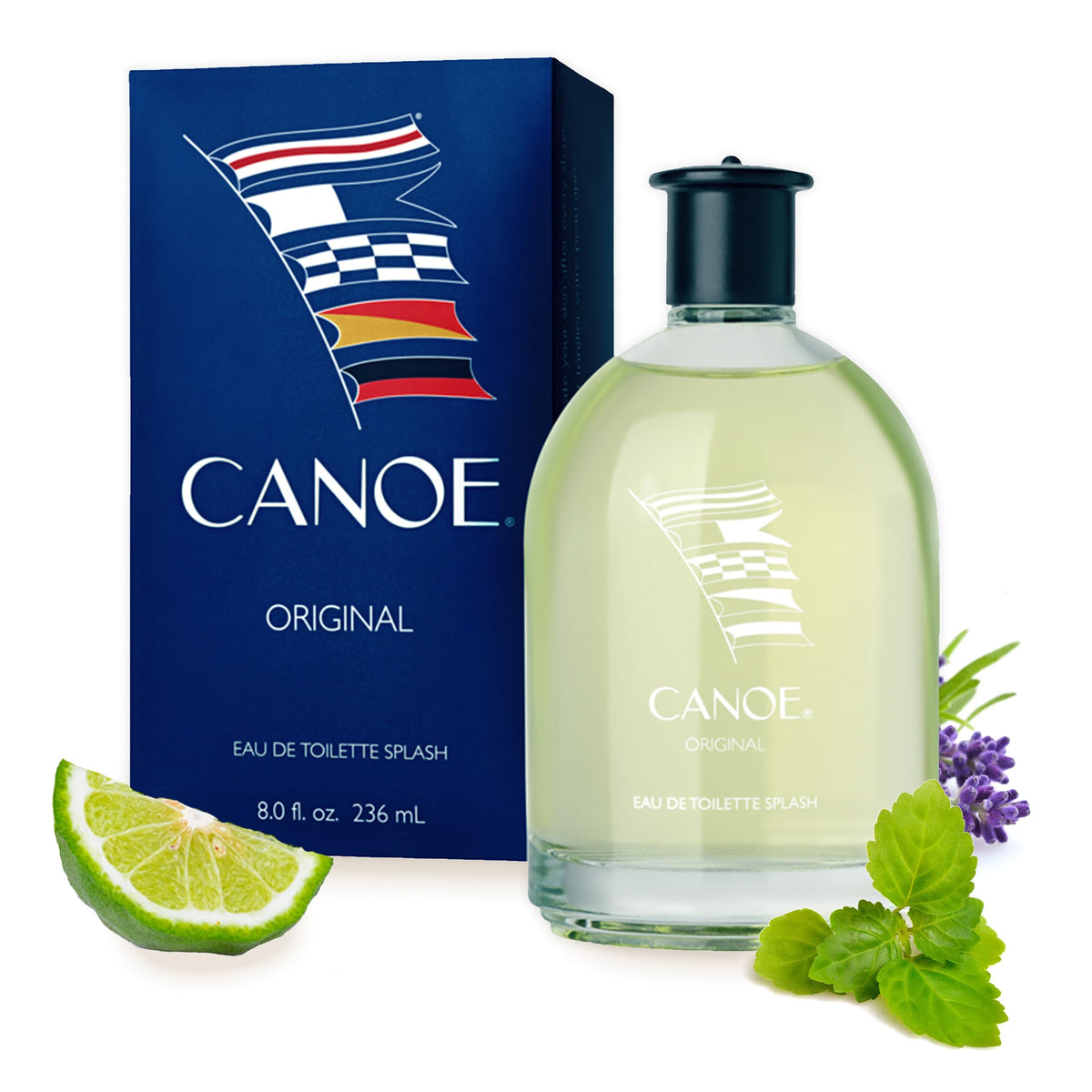 Dana Canoe Eau de Toilette bottle front shows a confident sport scent for everyday adventures.