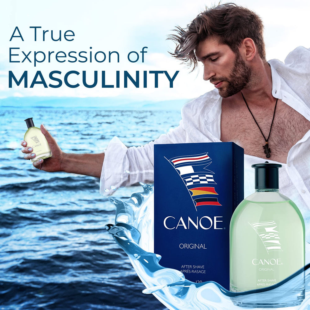 Dana CANOE fragrance close-up notes with bergamot and lavender for a crisp aroma.