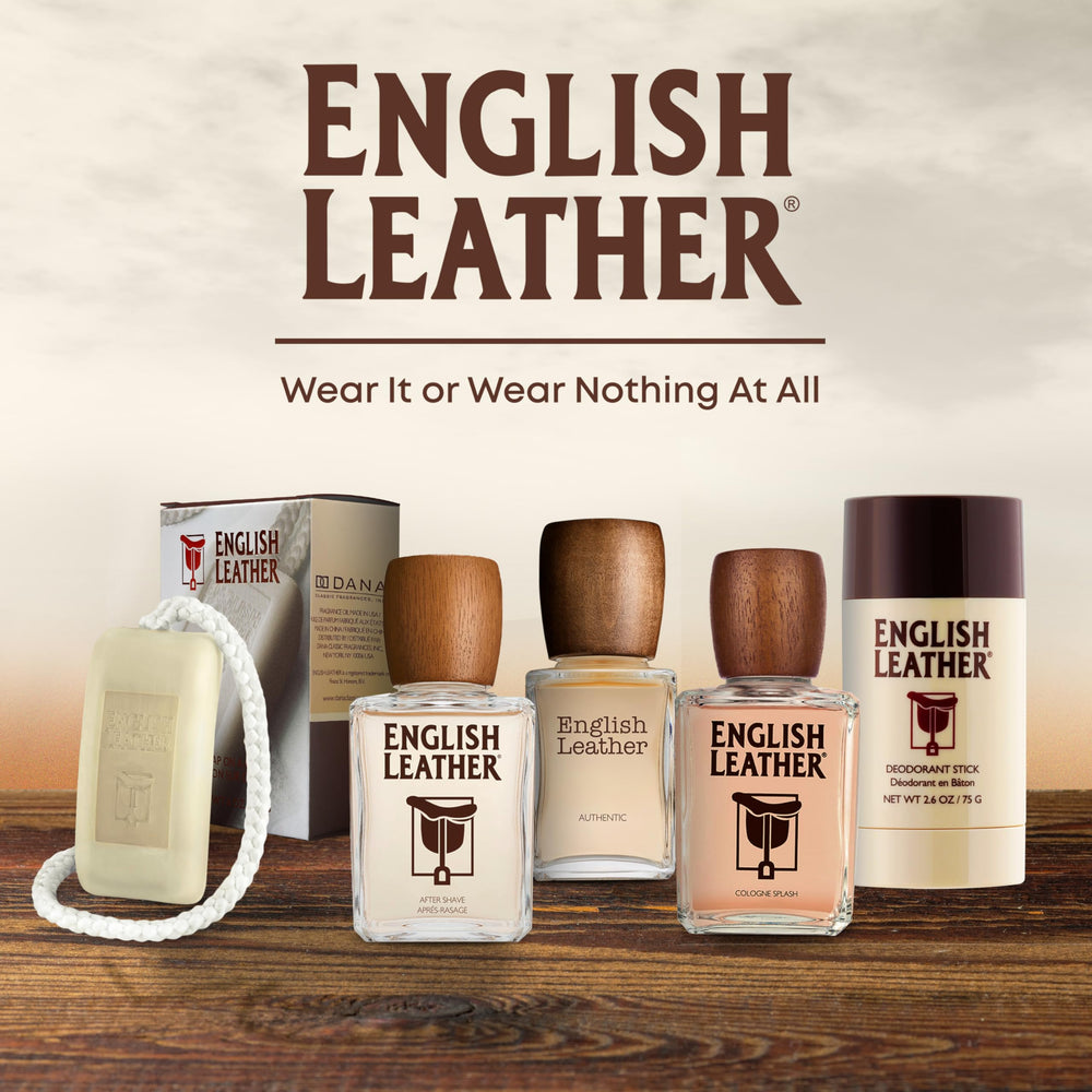 Dana English Leather bergamot note close-up highlights citrus-forward freshness.