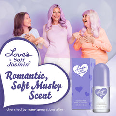 Dana Love's Soft Jasmin fragrance notes highlight jasmine, rose, musk bouquet