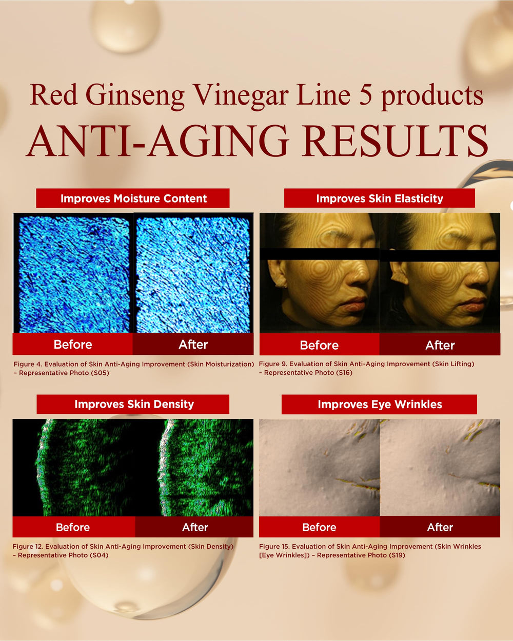 DANAHAN Bonyongo Red Ginseng Vinegar Toner ingredients graphic shows fermented ginseng benefits.