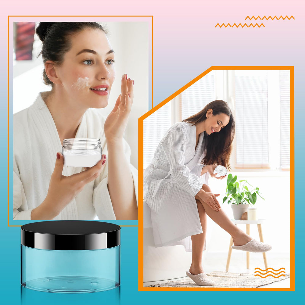 Dandat clear jars with compact design fit in bags.