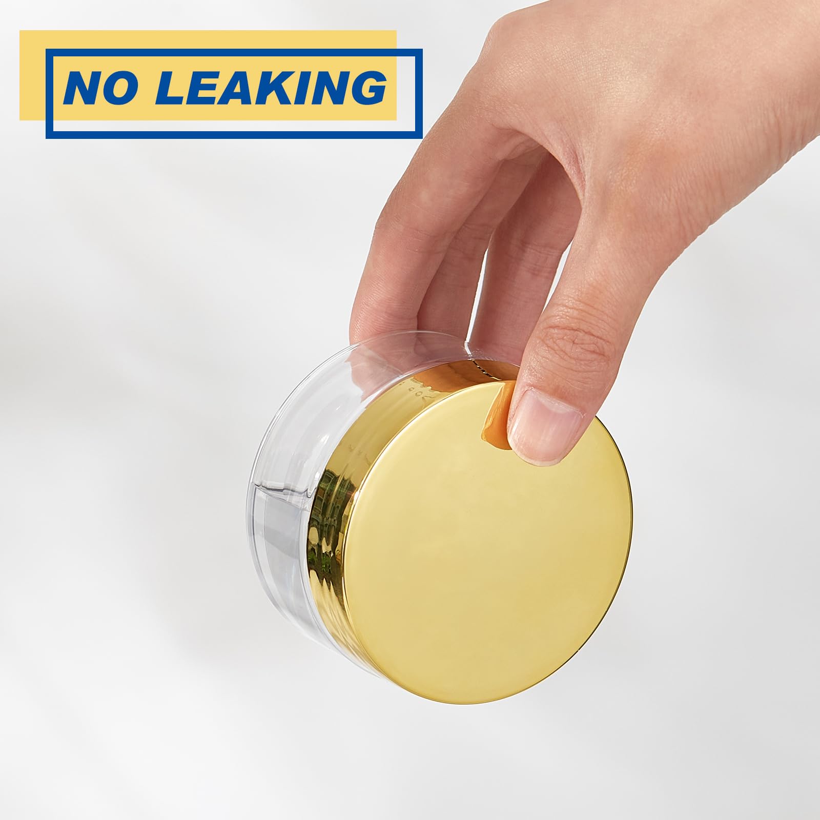 Dandat labeled jar set helps organize lotions, creams, and body butters