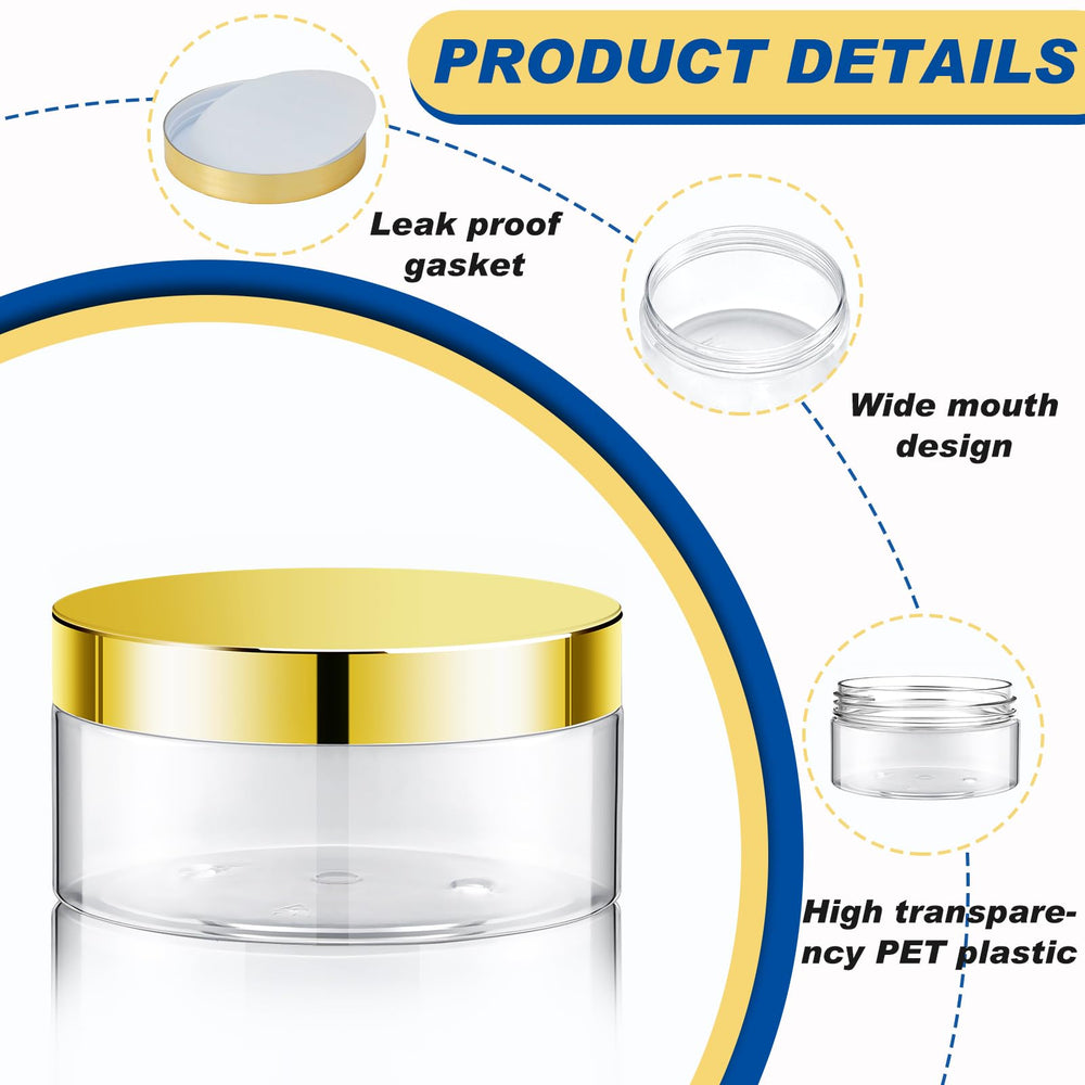 Dandat PET clear jar is lightweight and easy to identify contents