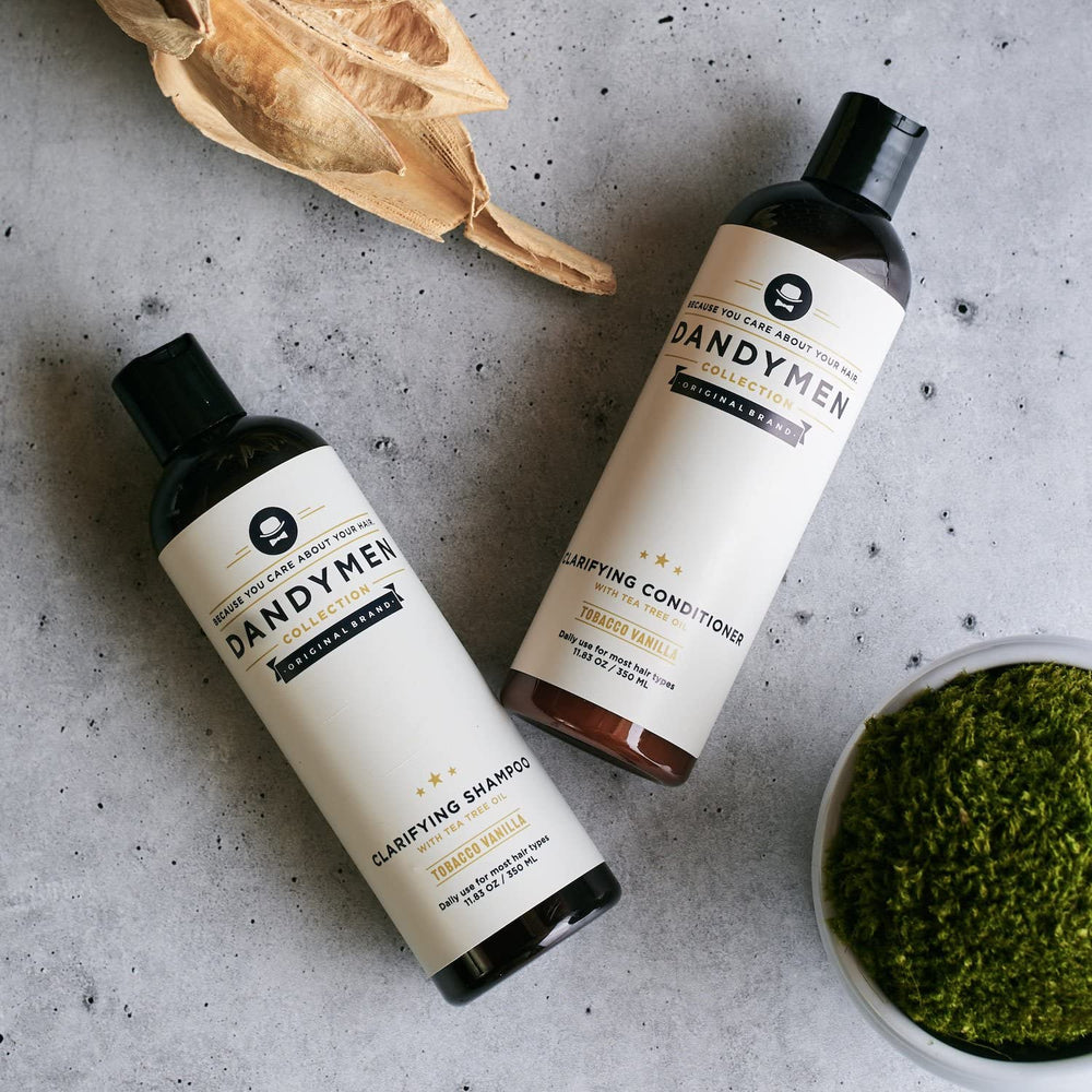 Dandymen Clarifying Shampoo Tea Tree Application easy daily use for all hair types