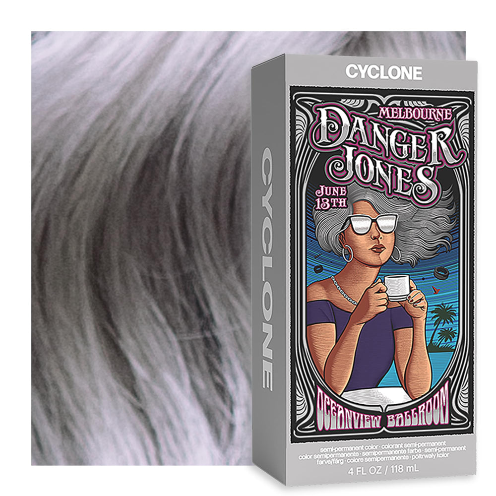 Danger Jones Cyclone Silver bottle pour enables smooth, even color application.