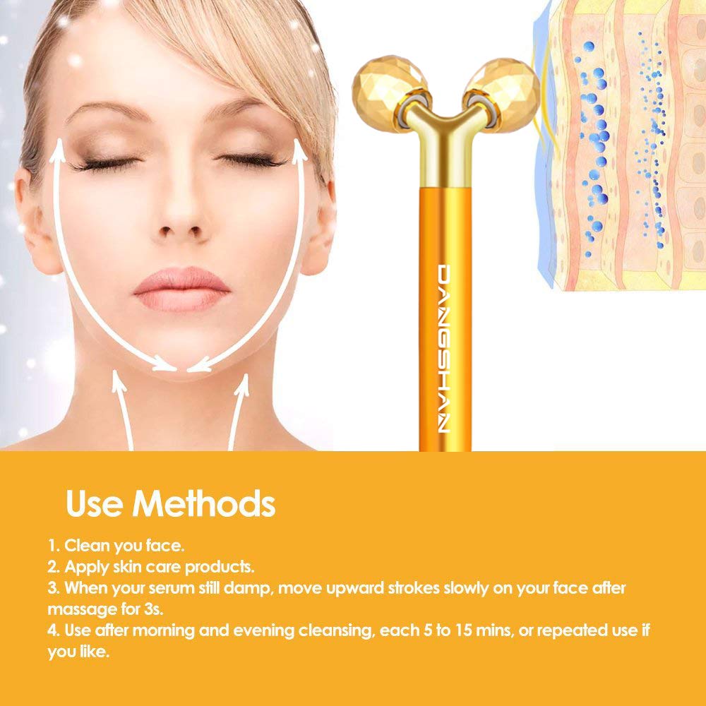 DANGSHAN diamond-cut roller close-up for precise, comfortable facial contact.