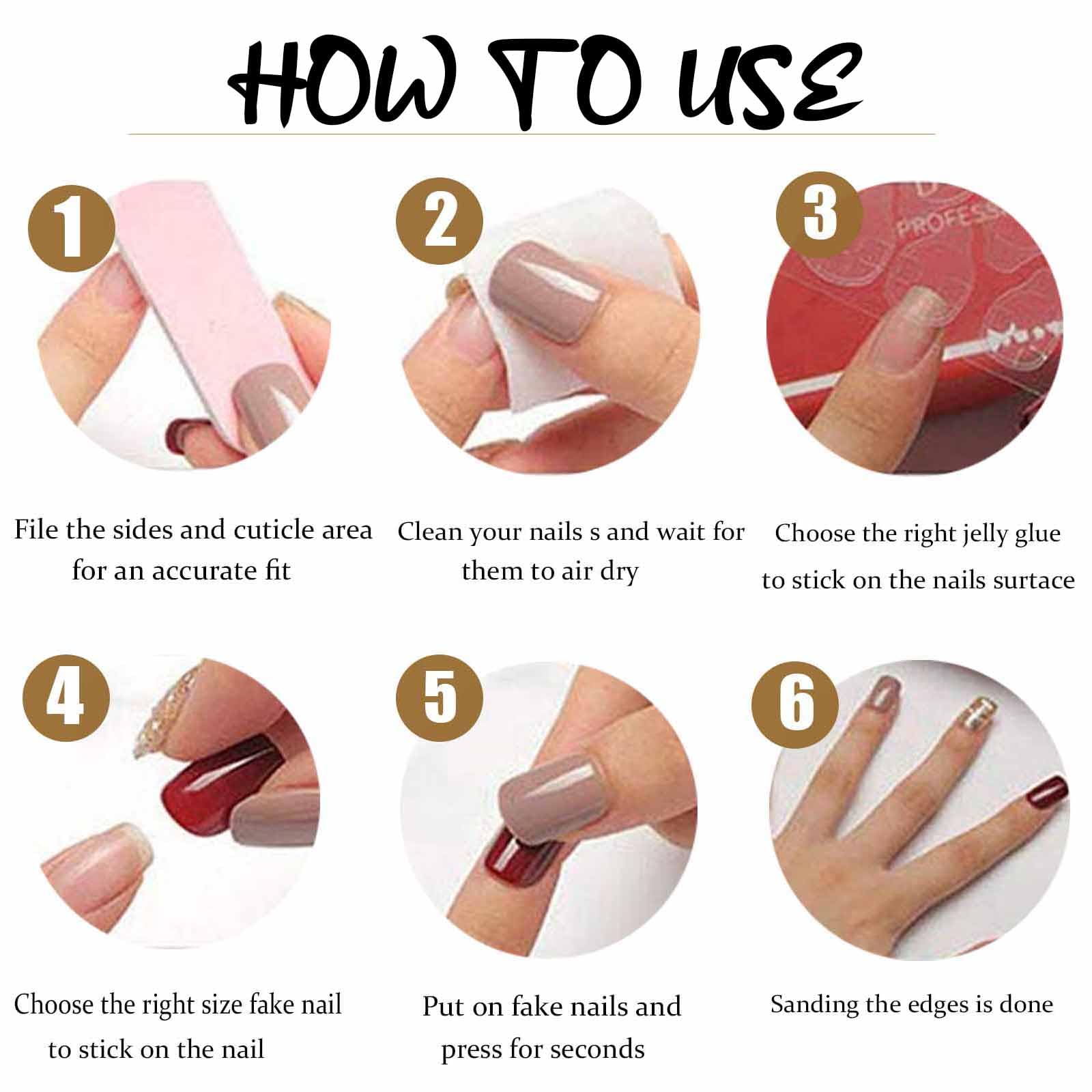 DANMANR French white nails ideal for at-home manicures and events